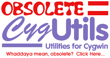 OBSOLETE CygUtils - Utilities for Cygwin